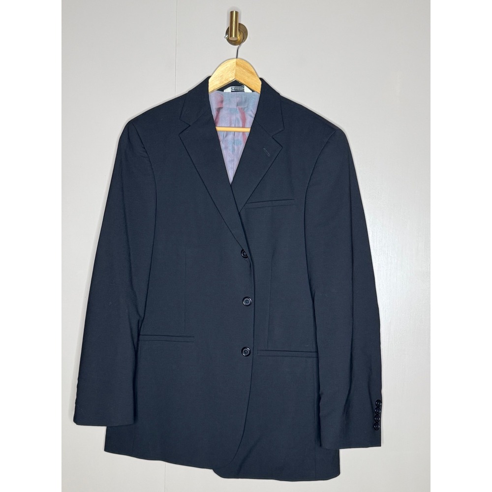 Stretch Wool Wilke-Rodriguez Dark Navy Blazer 42R Tailored Sport Coat